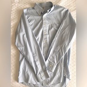 Original Polo® Button-Down. Light blue and white gingham. No flaws. 16x35